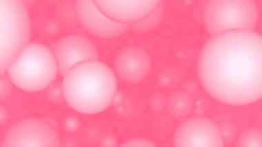 Saydam hava kabarcıkları ile soyut parlak arkaplan animasyonu. Tasarım. Aynı boyutta yuvarlak parçacıklar uçuyor