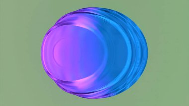 Dalgalı, soyut sıvı damlası. Tasarım. Oval şekil 3D sıvı şekil