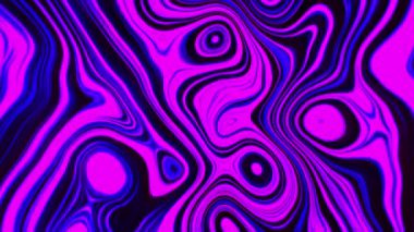 Hareket eden boya çizgileriyle yapılan animasyon. Hareket. Kıvrımlı çizgilerin güzel bir arka planı var. Sıvı kıvrımlı çizgileri olan desenler.
