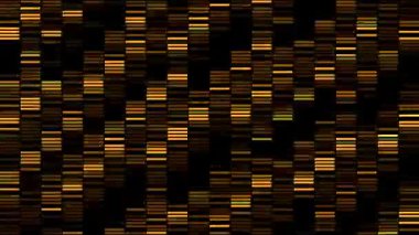 Geniş dikey çizgiler titreşim ve eğim etkisiyle. Hareket. Parlayan renkli yılanın soyut teknoloji arka planı çizgiler gibi, pürüzsüz döngü