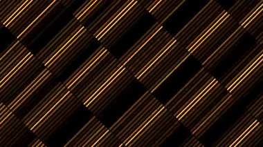 Parlak parlak ışıklar. Hareket. Yapıcı gibi parlayan soyutlamalarda koyu renkli parçalar parlıyor. Yüksek kalite 4k görüntü