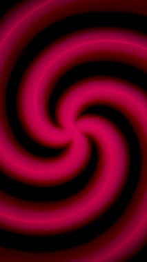 Soyut spiral yavaşça büyük bir daire çiziyor. Medya. Dönüşümlü hipnotik arka plan. Dikey video