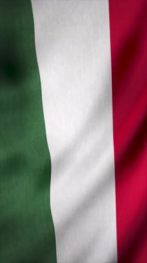 Macaristan bayrağı rüzgarda dalgalanıyor. Medya. Kumaş saten 3 boyutlu doku. Dikey video