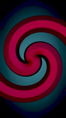 Kırmızı vintage dönen spiral arka plan. Medya. Hipnotik efektli 3 boyutlu karikatür sarmalı