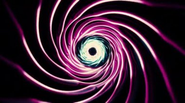 Pembeden mora gölgeli spiral bir arka plan. Tasarım. Hipnotik girdap ile soyut animasyon