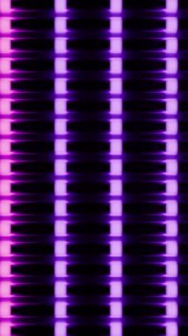 Neon ışıklı şeritli bir arka plan. Tasarım. Çizgili ve renk eğimli elektronik arka plan. Elektronik aygıtın renkli çizgilerinin arkaplanı taşınıyor.