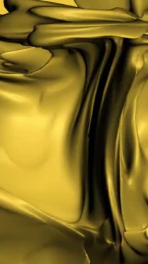 Sıvının 3 boyutlu dokusu hareket ediyor. Hareket. Yoğun sıvı dalgalar halinde rastgele hareket eder. Yoğun kıvrımlı, çarpıtmalı sıvı arkaplanı.