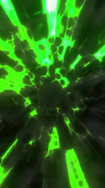 Çizgilerin ve çizgilerin hareketleriyle soyut bir arkaplan. Hareket. Enerji akışı, dönen tünelin içinde uçan kozmik desen