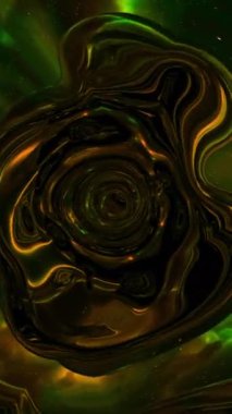 Mavi ve kirli sarı arka plan. Tasarım. Animasyonda her yeri bulanıklaştıran soyutlamada pıhtılaşmış boya. Yüksek kalite 4k görüntü