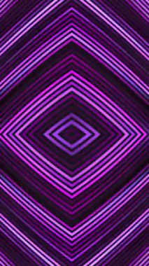 Renkli yanıp sönen çizgileri olan elmas şekilli desen. Hareket. Merkezileştirilmiş parlayan çizgilerin geometrik deseni. Renkli parlayan çizgilerin güzel deseni.