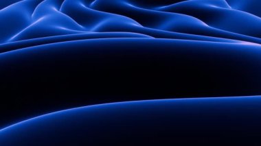Soyut ve minimalist temalar, şık ve sofistike estetik temalar için koyu mavi arkaplan dalgaları