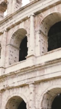 Colosseum closeup görünümü. Hisse senedi. Dünya bilinen Simgesel Yapı ve Roma, İtalya'nın sembolü. Colosseum İtalya.