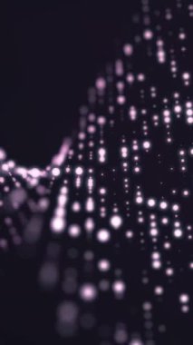 Bokeh parlayan ile arka plan parıldıyor. Pürüzsüz animasyon ilmekledi. Kabarcık kabarcıklar parçacıklar arka plan, firefly uçan gaz. Soyut parçacık nokta arka plan. Rasgele boyutlu nokta şekillerle