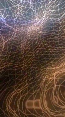 Dijital olarak bağlı Doğu Yarımküre. hayali soyut teknoloji ve döndürme ve gelişen bir organik form oluşturma hareketli arka plan mühendislik. Sorunsuz döngü.