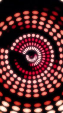 Birkaç parlayan ile renkli dans pistine. Ses dalgaları, çizgiler ve ışık dansı. Gökkuşağı renkleri yelpazesi. Disko dans ve elektronik müzik arka plan. Daire Ses Ekolayzır arka plan ile