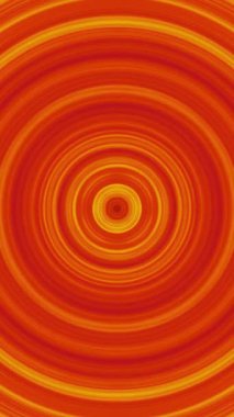 Dinamik daire şekiller. Soyut animasyon kaleydoskop daireler. Sarı-turuncu renk düzeni çevrelerde görüntü azaltılması.