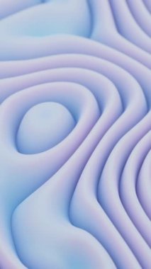 Mavi örtü dokusunun akışı ve dönüşümü ile soyut bir arkaplan. Tasarım. Katlanmış tekstil, animasyon kumaş