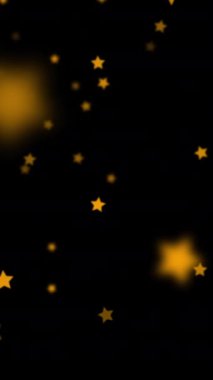 Falling Stars siyah arka plan üzerinde çok kolay videolarınızı alfa kanalını kullanarak onları çizgi film, yıldız efekti, Noel ve kutlama kavramı yağmur.
