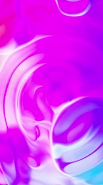 Mor ve pembe bulanık desenler. Hareket. Bilgisayar grafikleriyle yapılmış parlak sıvılar, röfleli. Yüksek kalite 4k görüntü