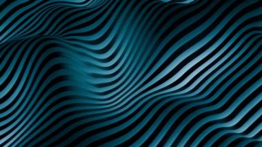 Deniz mavisi ve siyahtaki dalgalı çizgiler izleyicilerin dikkatini çeken büyüleyici bir görsel akış yaratır.