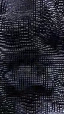 Noktalardan sanal dalgalar. Tasarım. Dalga noktaları olan teknolojik sanal titreşimler. Dalgalı ve noktalı gelecekçi bilgisayar yapısı.