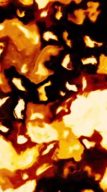 İnsan bağışıklık sistemi virüsü ekranda dolaşıyor. Hareket. Bakteri virüsü veya mikroorganizma hücreleri mikroskop altında