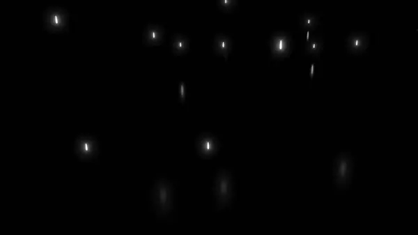 stock image Stream of rising luminous particles on black background. Design. Bright particles are moving up rapidly. Rising luminous particles with reflection effect on black background.