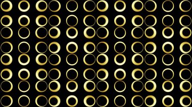 Siyah arka planda yanıp sönen ışıklar. Tasarım. Siyah noktalı ampullerin arka planı. Yavaş yanıp sönen disko tarzı ampuller.