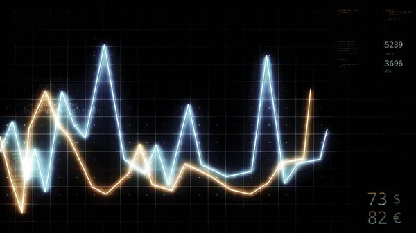 stock image Global recession, financial crisis, economy collapse, money loss, default concept. Motion. Abstract financial charts and graphs, economic report