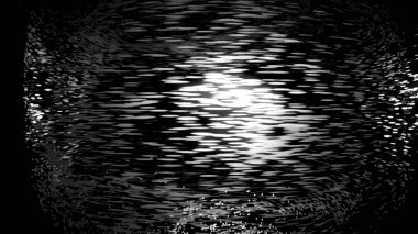 Siyah arka planda dönen beyaz küçük parçacıklardan oluşan büyüleyici kasırganın güzel soyutlaması. Parçacıklar karanlıkta parıldıyor.