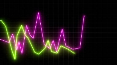 Çevrimiçi kripto para birimi grafiği, dijital paranın borsa grafiği. Hareket. Değişkenlik kavramı