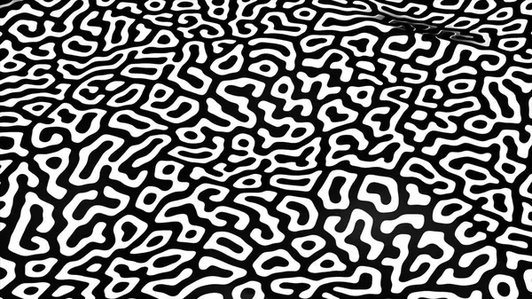 Stock image Black and white pattern. Motion.A pattern that looks like a drawing that sways like a sheet in abstraction. High quality 4k footage