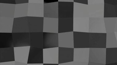 Soyut monokrom hareketli kare duvarı. Tasarım. Bağlı karelerin siyah ve beyaz satırları