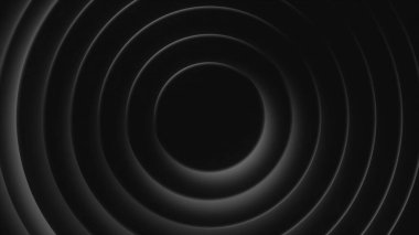 Titreşen halkaların arka planı. Hareket. Güzel halkalar ritm ve tempoyla atarlar. Hoparlörlerin halka şeklinde müzikleri..