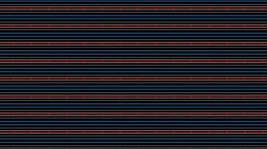Hipnotize edici, psikedelik ve stroboskopik etkisi olan bir arka plan. Hareket eden yatay çizgili ve desenli çok renkli arkaplanın soyut canlandırması