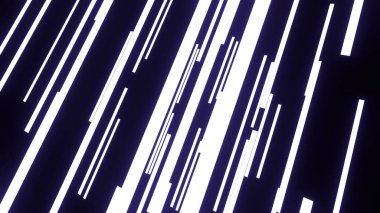 Parlak çizgiler uzayda hareket eder. Tasarım. Parlak çizgiler uzayda kaotik bir şekilde hareket eder. Neon çizgileri sanal alanda hareket eder.