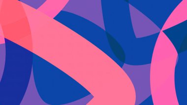 Mavi ve pembe arka plan. Hareket. Soyutlamada ışık kalınlığında üç boyutlu çizgiler. Farklı yönlere doğru yavaşça hareket ediyorlar. Yüksek kalite 4k görüntü