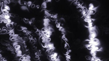 Model içinde plazma molekülleri ile animasyon. Hareket. Plazma molekülleri ile parlayan saykodelik desen. Parlak sıvı dokulara sahip plazma deseni.