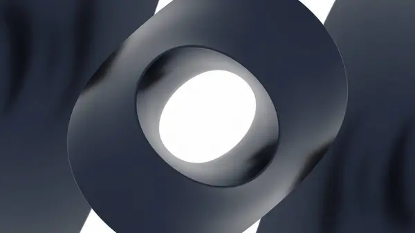 stock image Centralized animation with circular transitions. Design. Futuristic transition with liquid circles on white background. Liquid circles change and move with pulsating effect.