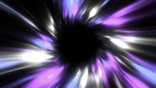 stock image Abstract colorful vortex time portal. Motion. Fantastic animation of an astral tunnel or travel wormhole with neon lights and brights, concept of space, energy , distortion of reality