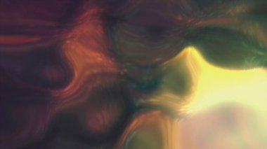 Parlak renkli nokta sıvı renkli uzayda hareket eder. Hareket. Sıvı uzayda ışıldayan bir enerji lekesi. Sıvı halde plazma enerjisi sıçraması.