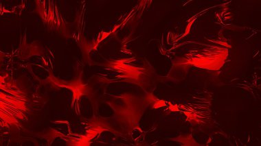 Metalik yansıması olan yoğun sıvı. Hareket. Güzel sıvı parıltılar ve siyah arka planda esnemeler. Renkli metalik efektli sıvı.