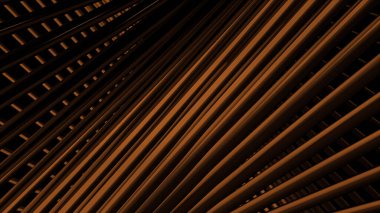 Parlak turuncu çizgiler. Hareket. Hareket eden turuncu çizgili parlak animasyon. Yüksek kalite 4k görüntü