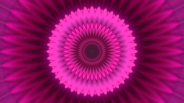 Parlak hipnotik çemberler, nabız ve çizgiler. Hareket. Halkalar ve çizgilerle psikedelik desen. Genel desende parlayan parlak daireler.