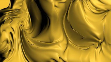 Sıvının 3 boyutlu dokusu hareket ediyor. Hareket. Yoğun sıvı dalgalar halinde rastgele hareket eder. Yoğun kıvrımlı, çarpıtmalı sıvı arkaplanı.