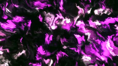 Titreşen sıvı plazma dalgaları. Hareket. Parlak sıvı elektro plazma desenleri. Renkli çizgiler dalgalı plazma dalgaları halinde hareket eder.