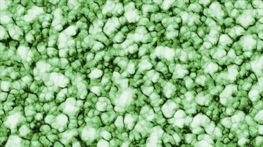 Kütle içinde hareket eden parçacıkların olduğu 3 boyutlu animasyon. Hareket. Sıvı kütle içinde hareket eden bir sürü 3D molekül. Yoğun sıvı hareketli parçacıklarla yavaşça kaynıyor.