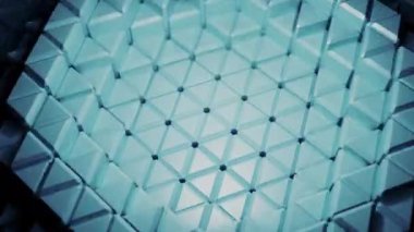 Bu büyüleyici bir soyut kompozisyon güzel aydınlatılmış üçgen geometrik şekiller içerir