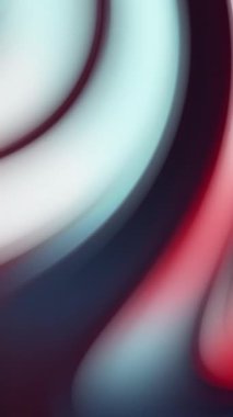 Renkli kıvrımlı çizgilerin soyut, pürüzsüz döngü hareketi. Hisse animasyonu. Çarpık eğimli çizgiler parlak boya lekeleri gibi yavaşça akıyor..