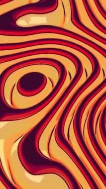 Katlanmış tekstil katmanları havada duran arka plan, 3 boyutlu. Tasarım. Turuncu karikatür tarzı tekstil örtüsü